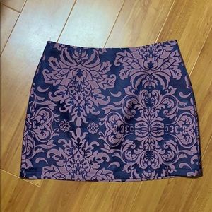 Mini skirt with print